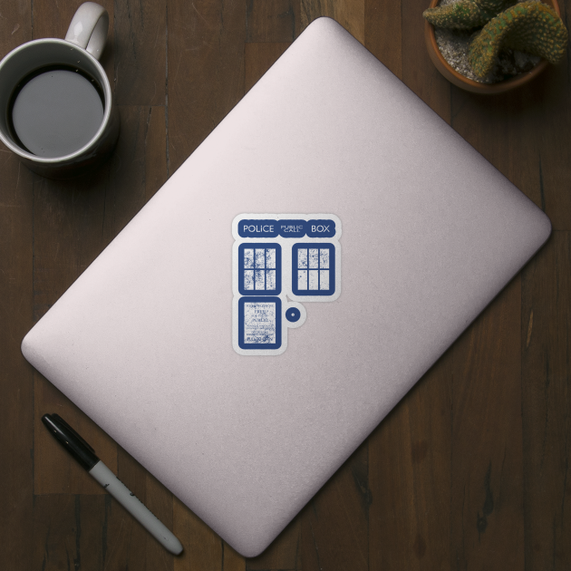 Dr Who TARDIS (distressed) by Function9